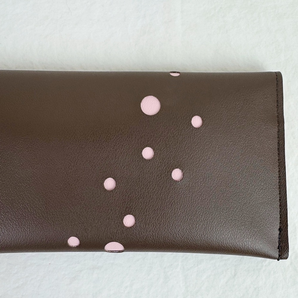 Holly Aiken Blast (Dots) Brown & Pink Clutch - Picture 5 of 11